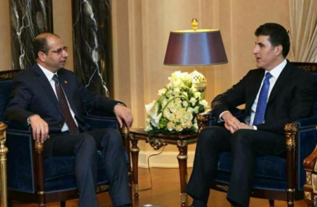  نێچیرڤان بارزانی و سەلیم جبووری کۆ بوونەوە 